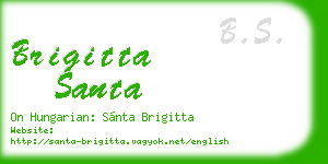 brigitta santa business card